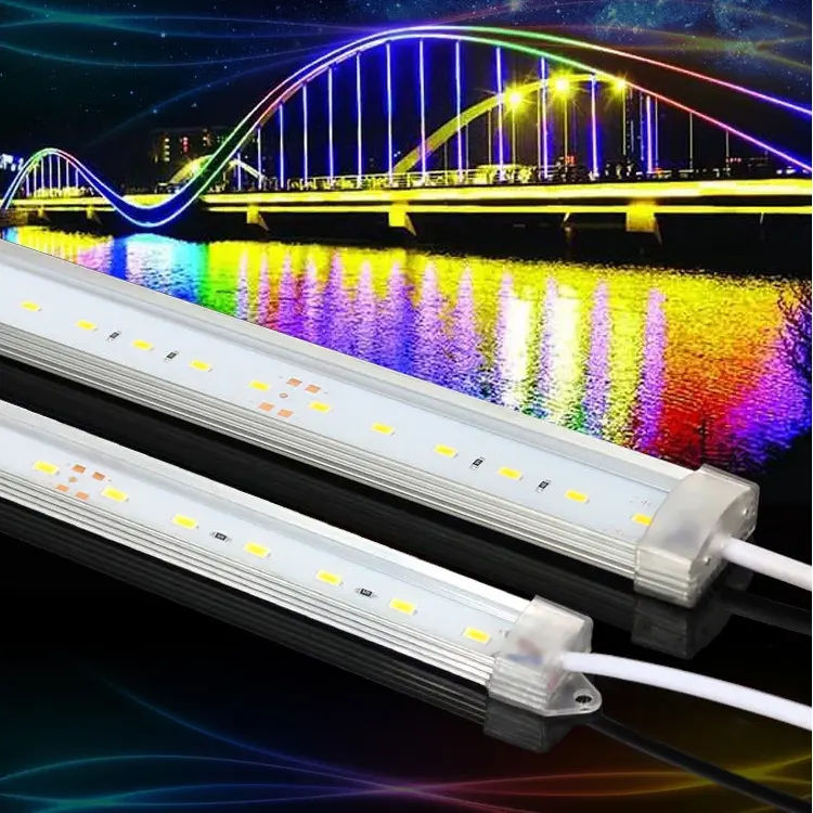 DC24V LED Linear Tube light/LED Outdoor Linear Light Linkable RGBW Waterproof IP67 for Bridge Building Handrail