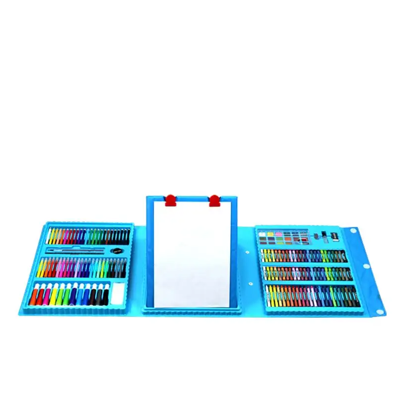 Hot Sale 208pcs art set for Kids painting set with brush crayon watercolor pen