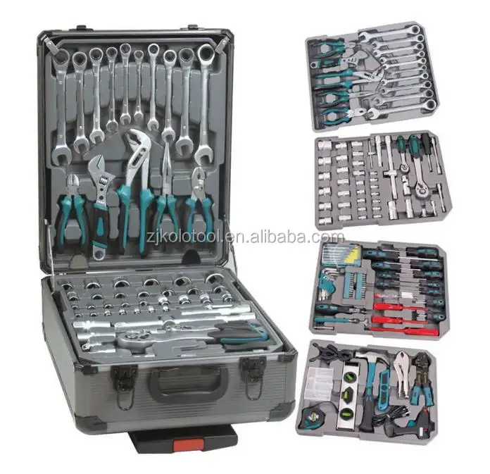 186pcs High Quality Portable Germany Design Hand Tool Kit, herramientas de autos, mechanical tools names