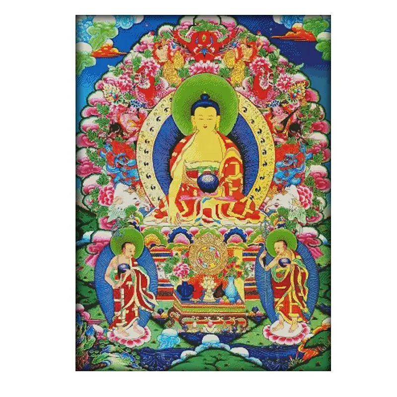 NKF The Thangka Needlework Handmade DIY Embroidery Stitching Kits Craft Wall Home Decoration Cross Stitch Kit