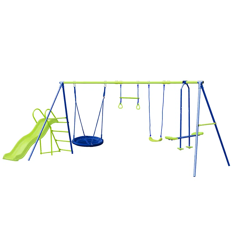 Kids Swing Set 2020 Promotional Gift Nest Hammock Kids Combined Slide Swing Set