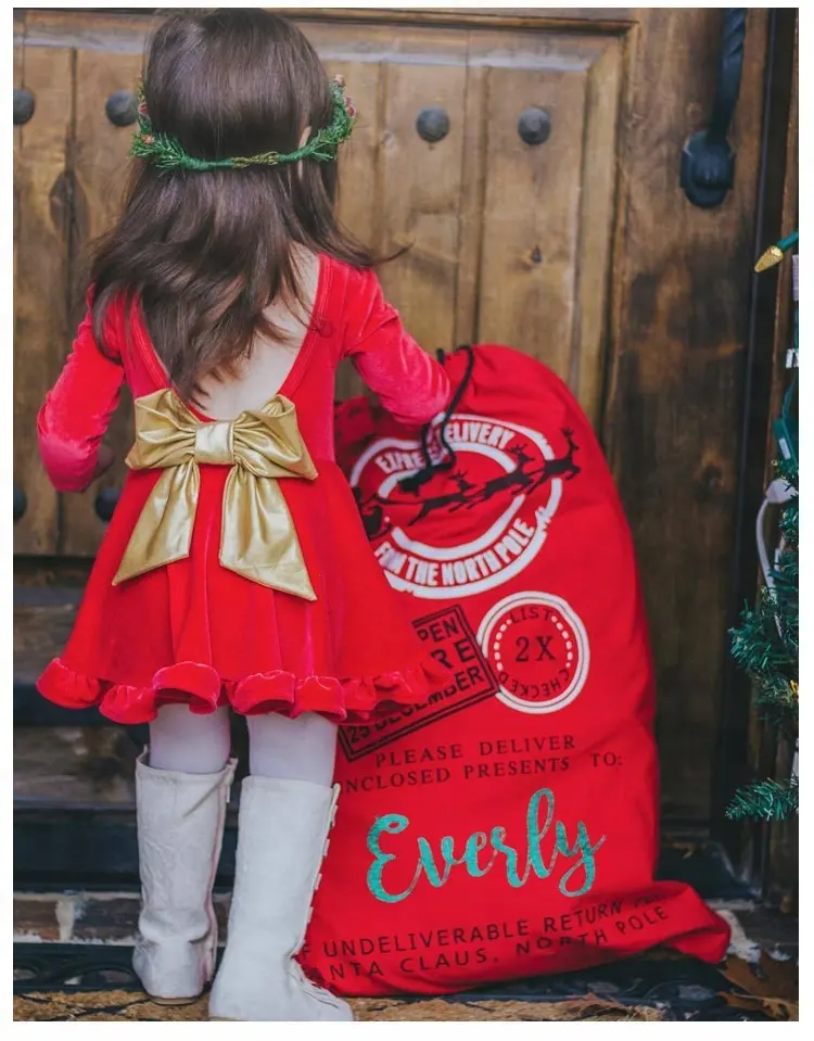 Хлопковая Рождественская елка с полосатыми брюками, Турецкая детская одежда для девочек, 2018, детская одежда, Рождественская одежда для малышей
