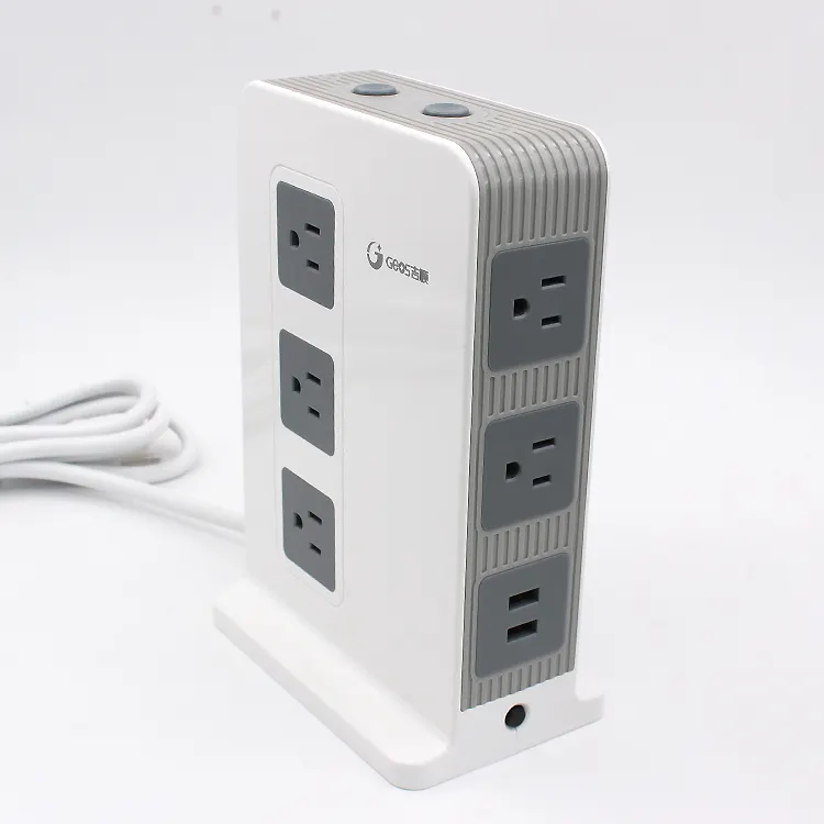 Multi Function Electric Vertical power strip tower Extension Socket