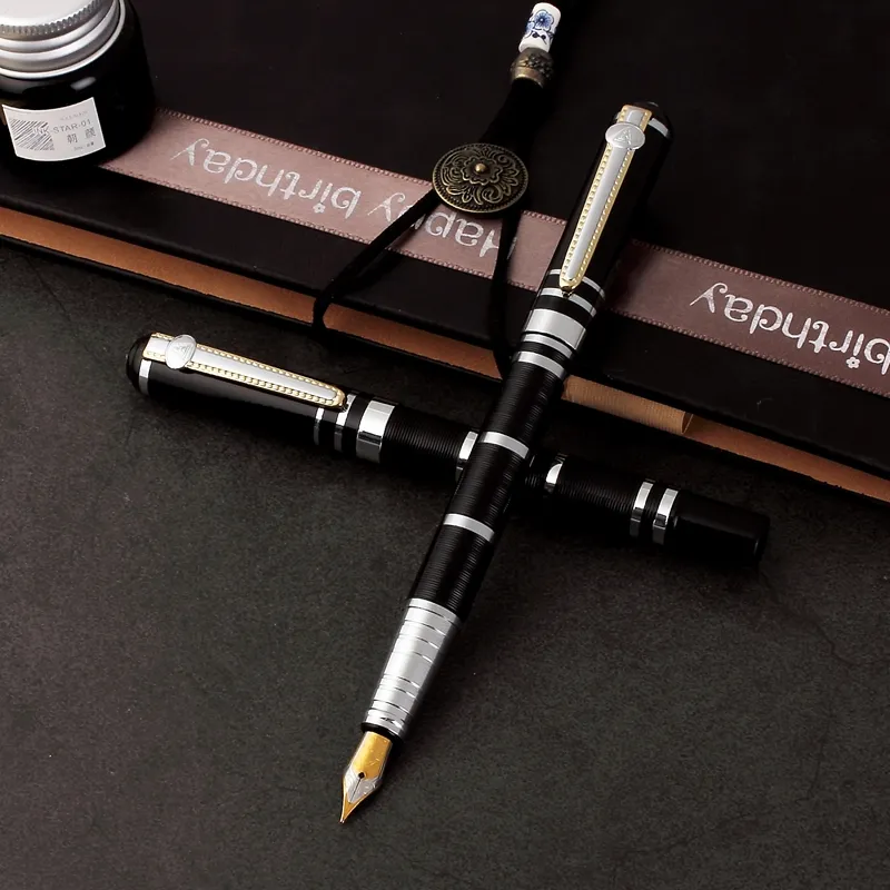 Новая высококачественная металлическая перьевая ручка для деловых подарков