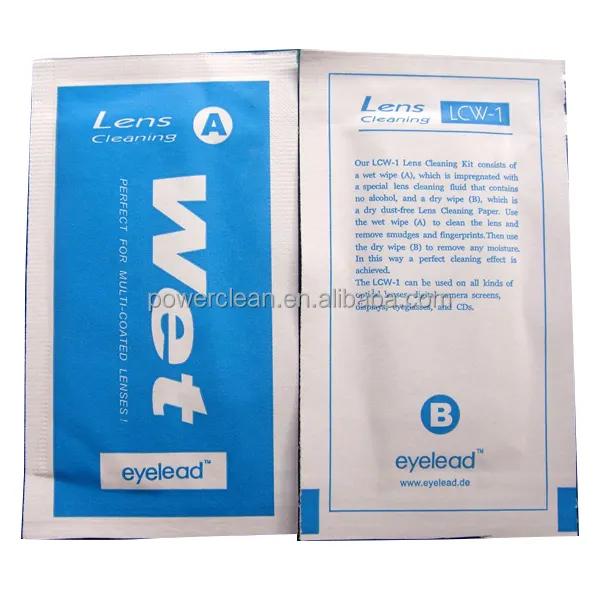 Disposable Optical Lens Cleaning Glasses Wipes