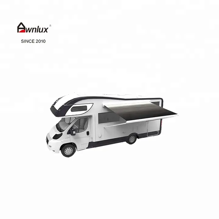 Electric retractable rv motorhome awning