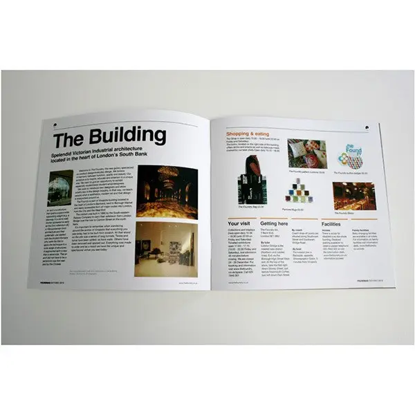 English adult glossy print design magazine