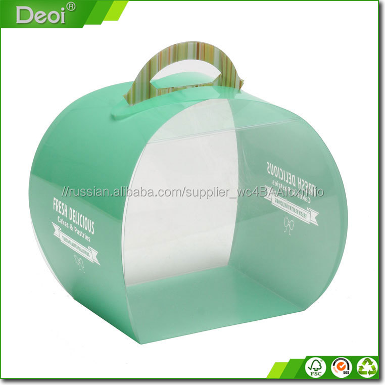 Индивидуальные пластиковые cake box с УФ-печати
