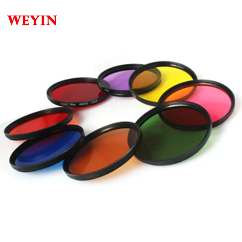 Full color filter 37-82mm DSLR camera lens filter