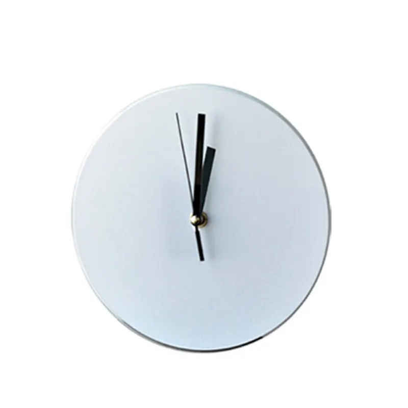 Горячая Распродажа 30 см пустые круглые сублимационные настенные стеклянные часы