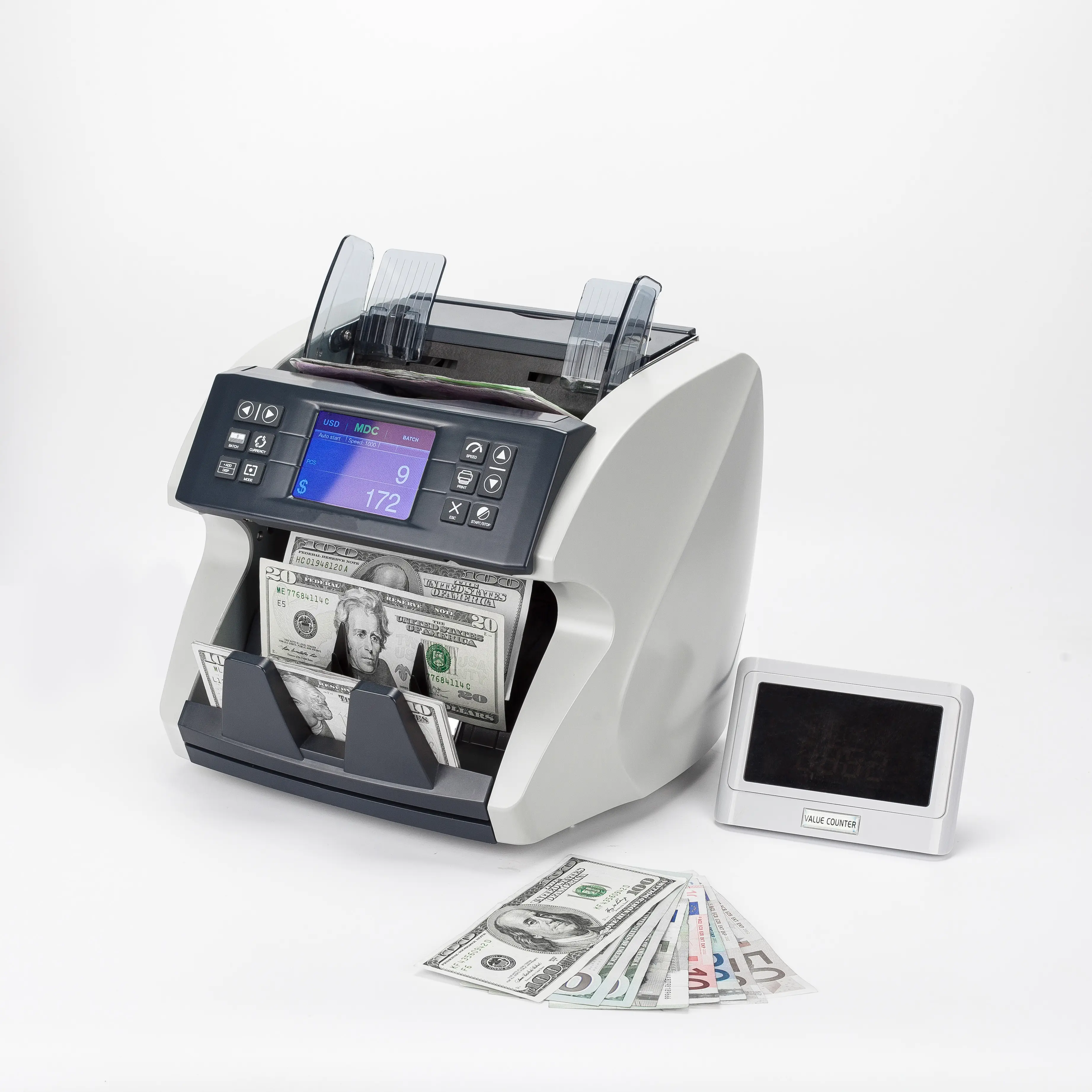 Professional Bank Note Counter Cash  Counter Bill Counter World With Serial Number Printing SH-07C