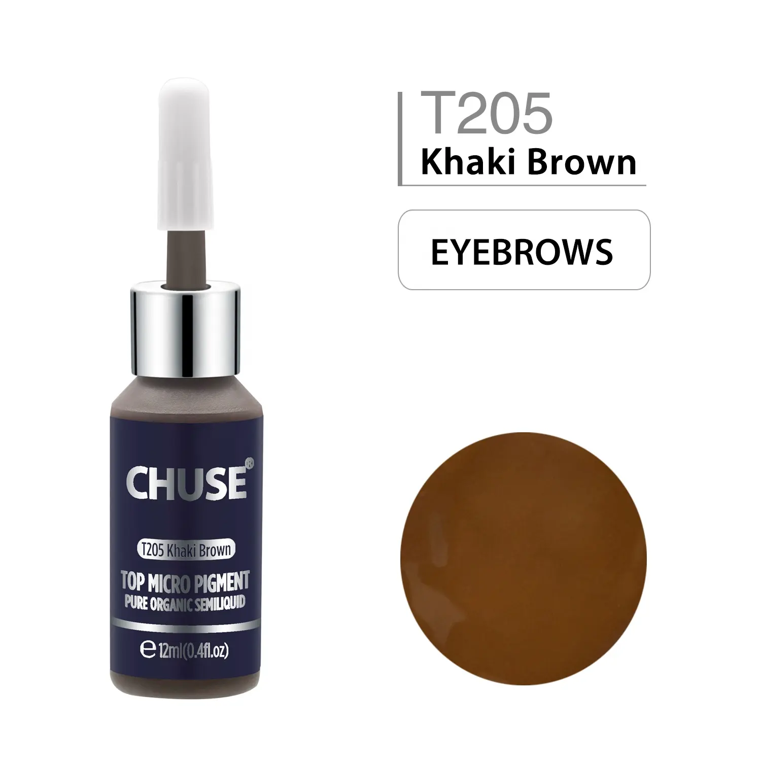 CHUSE Professional T205 Khaki Brown Eyebrows Permanent Makeup Microblading Pigment