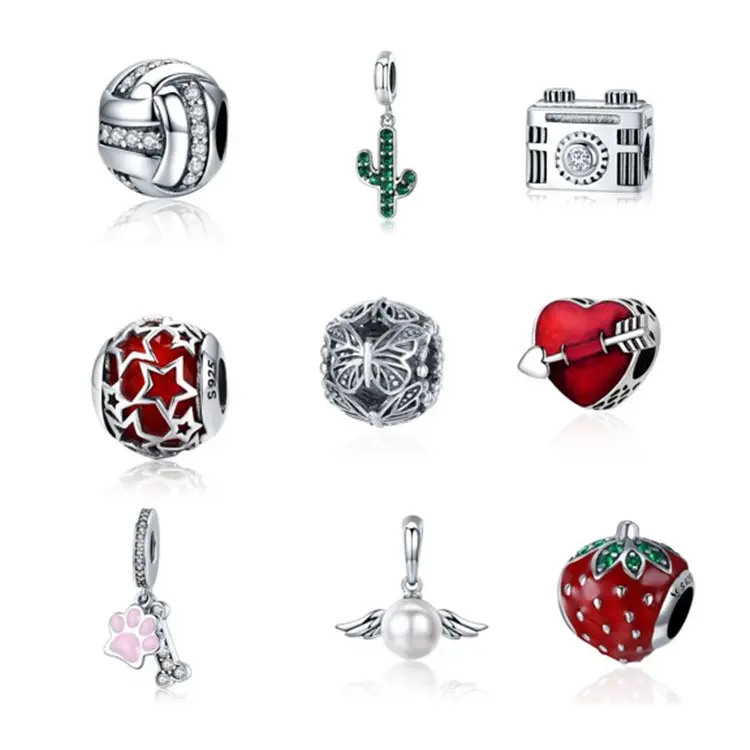 Qings 925 Sterling Silver Charm Different kinds of Jewelry Accessories