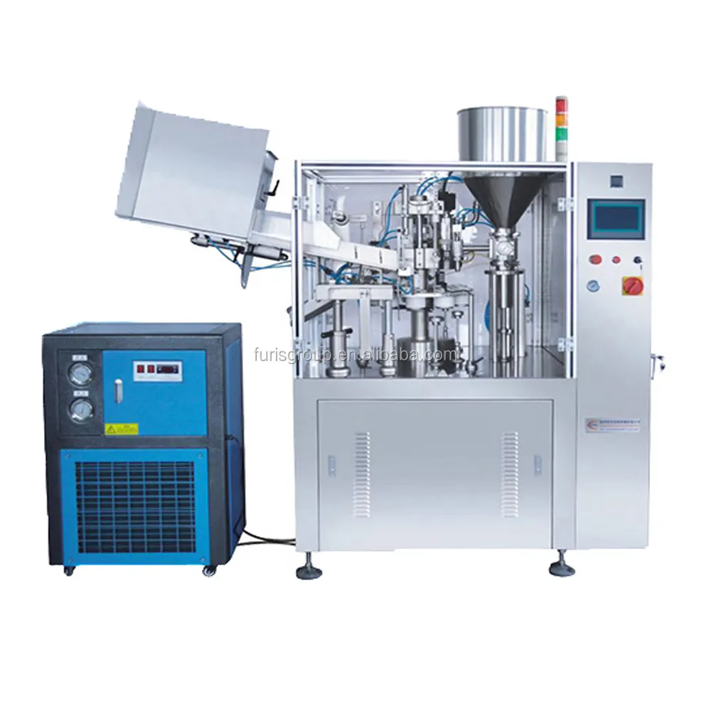 Automatic tube filling and sealing machine