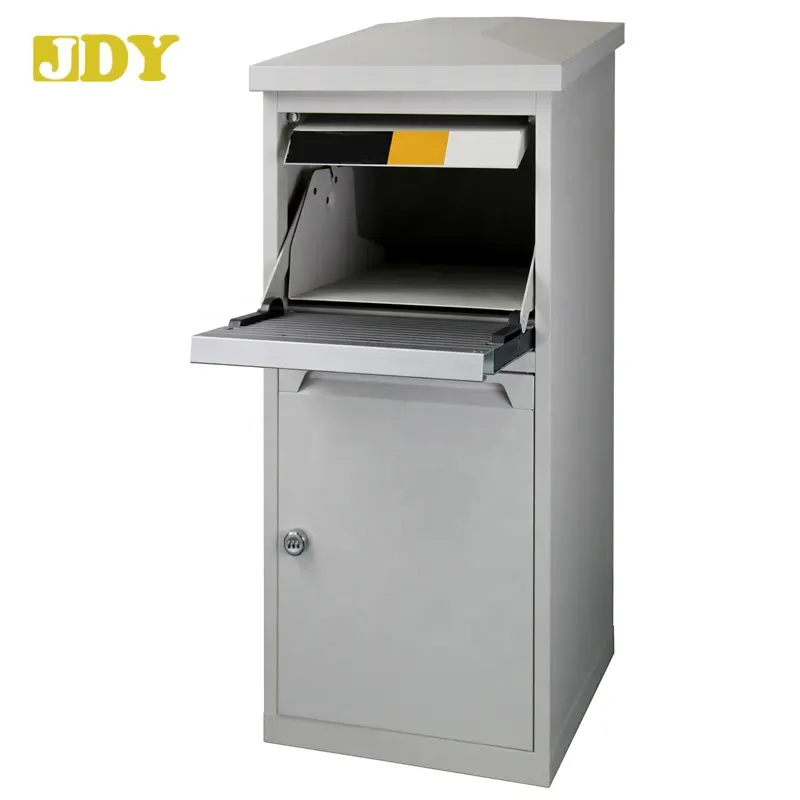 Front access Aluminum door Safe and Secure Large Capacity Galvanized Steel Wall Mounted Locking Vertical Parcel Dropbox Mailbox