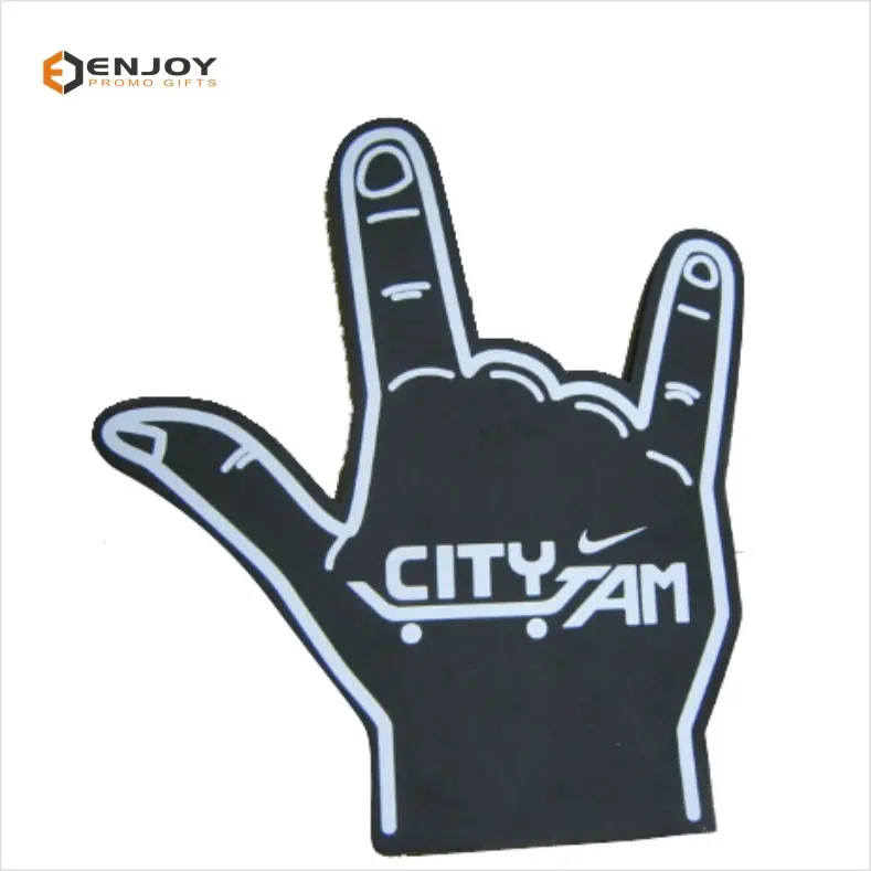 Custom Made Bespoke Fans Matches Iloveyou Gesture Shape Foam Fingers