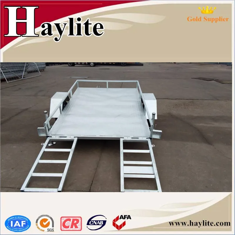 Heavy duty tandem car tipping trailer for sale