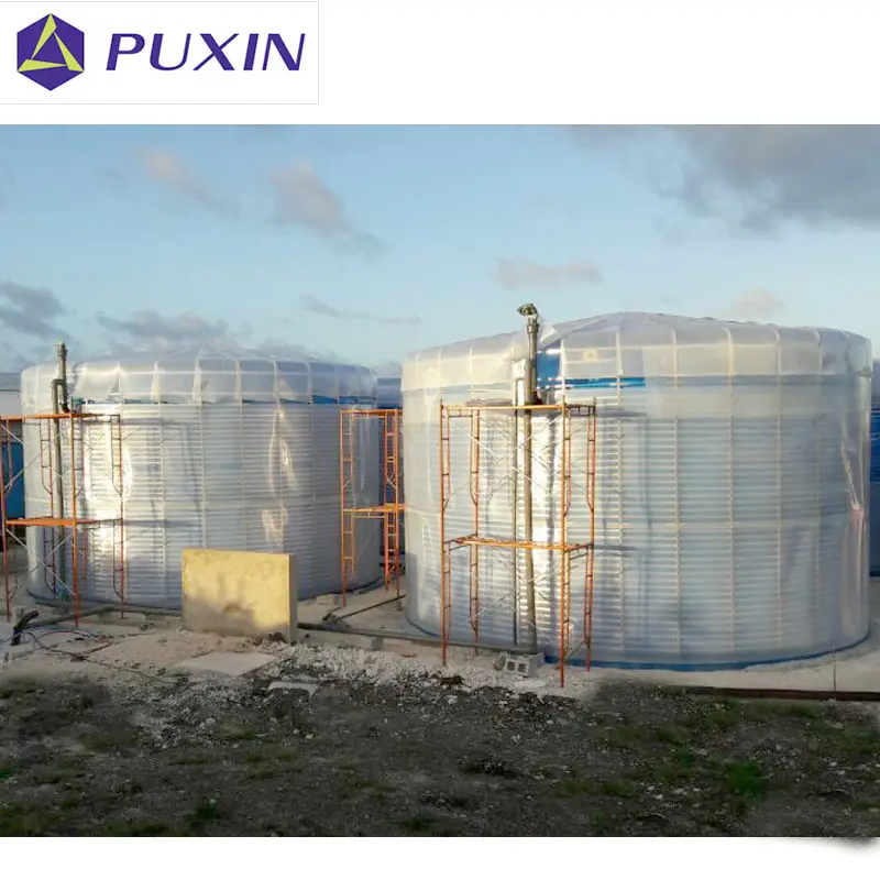 PUXIN 260m3 установка для сборки биогаза для обработки отходов крупного рогатого скота