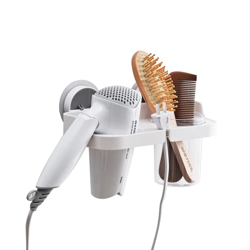 Современный настенный кронштейн для телевизора клейкий пластиковый фен для волос держатель для ванной комнаты Стеллаж для выставки товаров