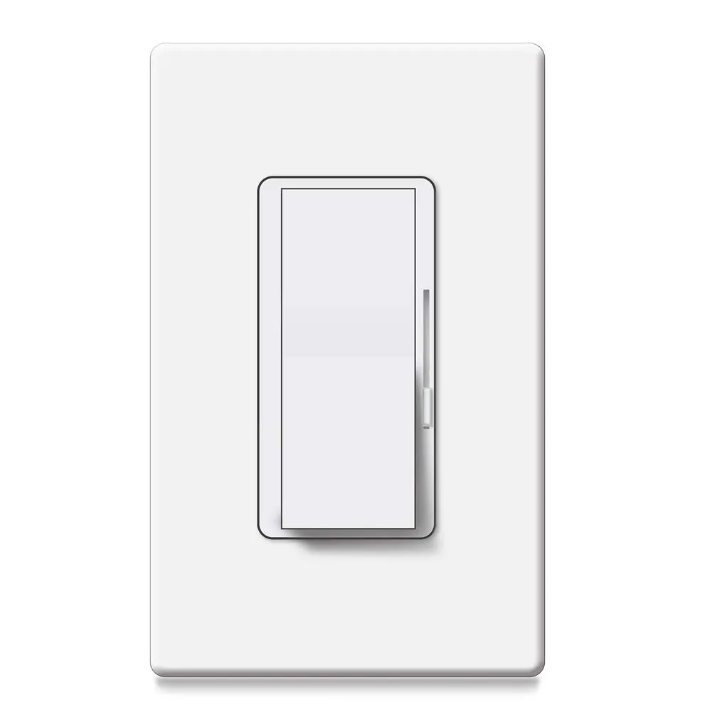 CUL Listed White Decorator Rocker Dimmer Light Switches Single Pole 3 Way Electrical CFL/LED Dimmer Switch