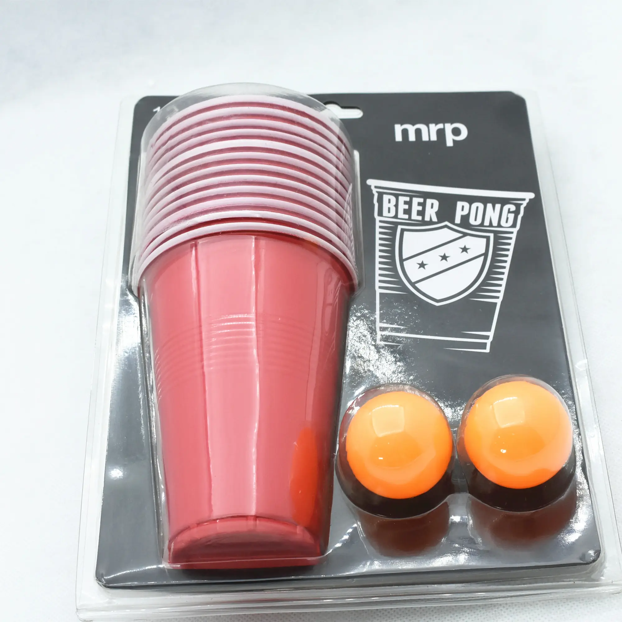 2 balls 12 cups beer pon set and beer pon cups for party
