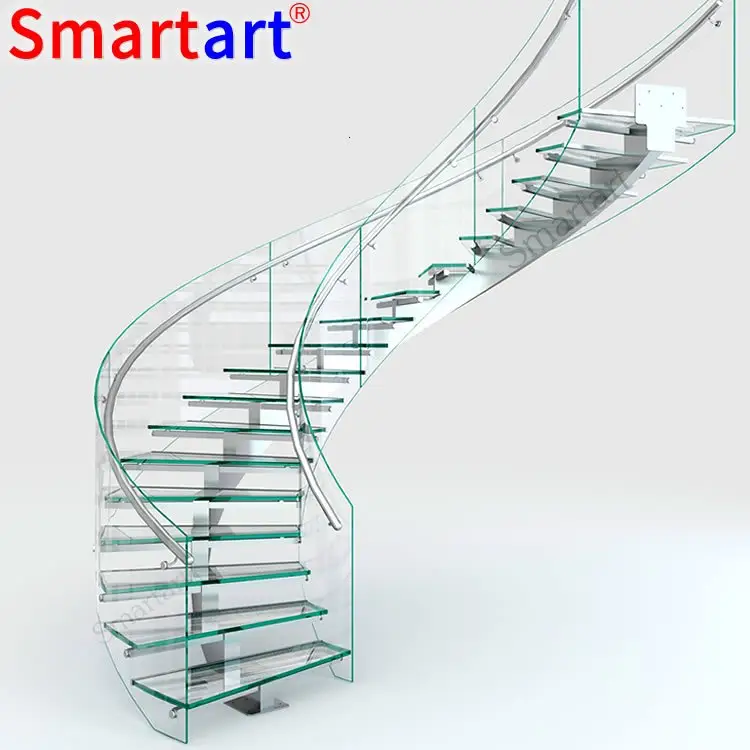 Smartart 2022 Unique style modern design curved staircase