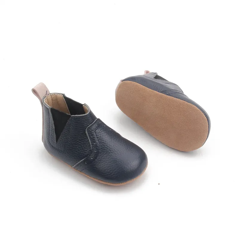 Hot Sell Real Leather Baby Children Winter Chelsea Boots