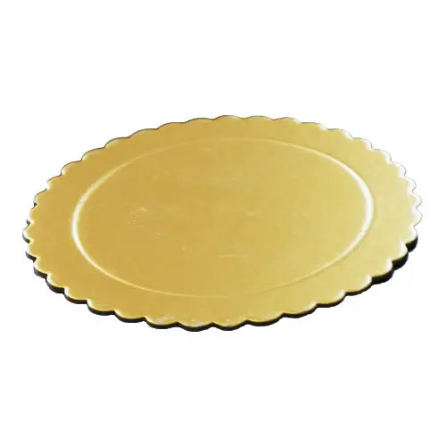 Scalloped edge cake platter cardboard cake board cake decoration base for bakery