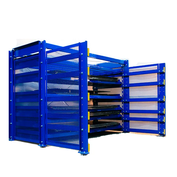 Вертикальные выдвижные ящики для хранения металлических листов
