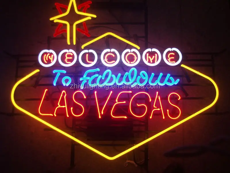 welcome sign neon lights/glass tube neon lights/hot sale neonlights/bar decoration neon lights/