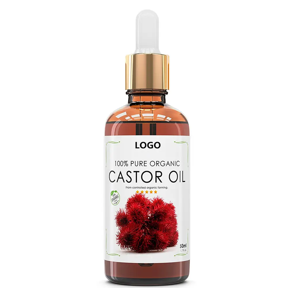 OEM bulk supplier private label plant seed organic castor oil for hair