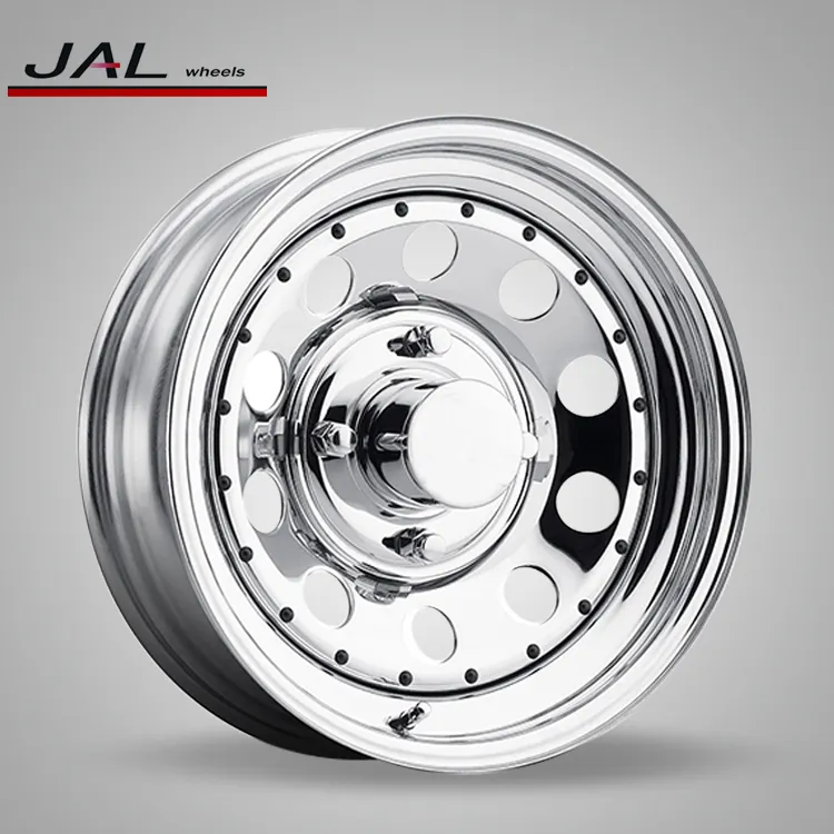 Deep Dish Chrome Trailer Rims Wheels 4x100 Car Wheel