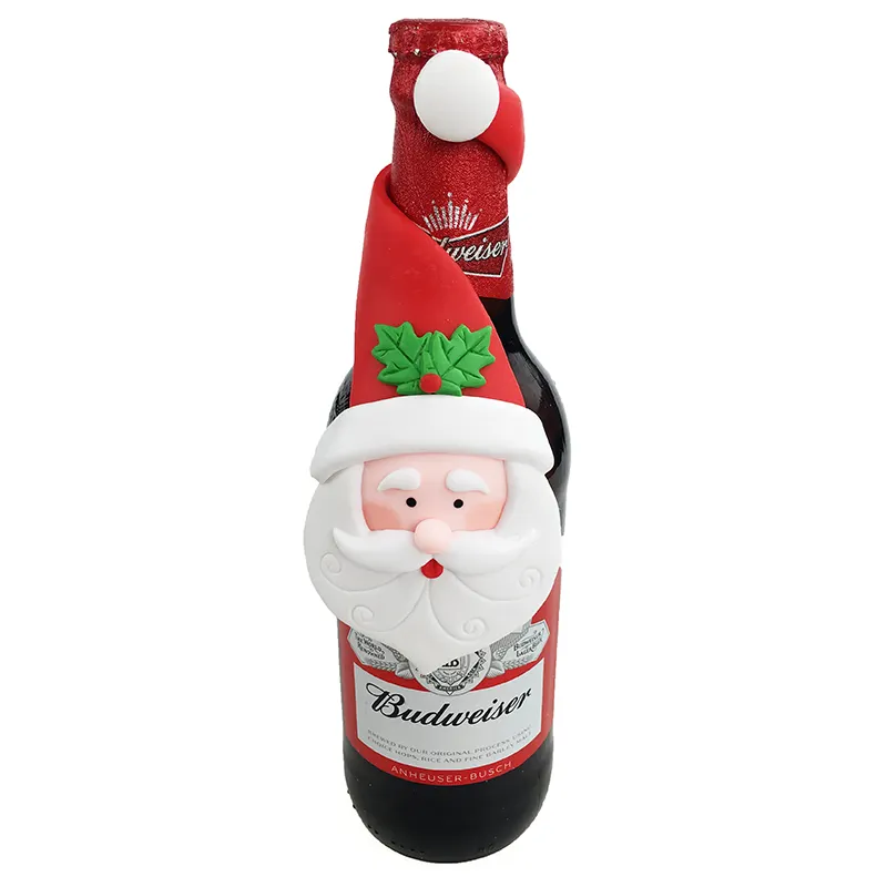 DMO Yiwu Bobao exclusive polymer clay christmas father Pendant and shrink beer bottle wrap for party and bar decoration