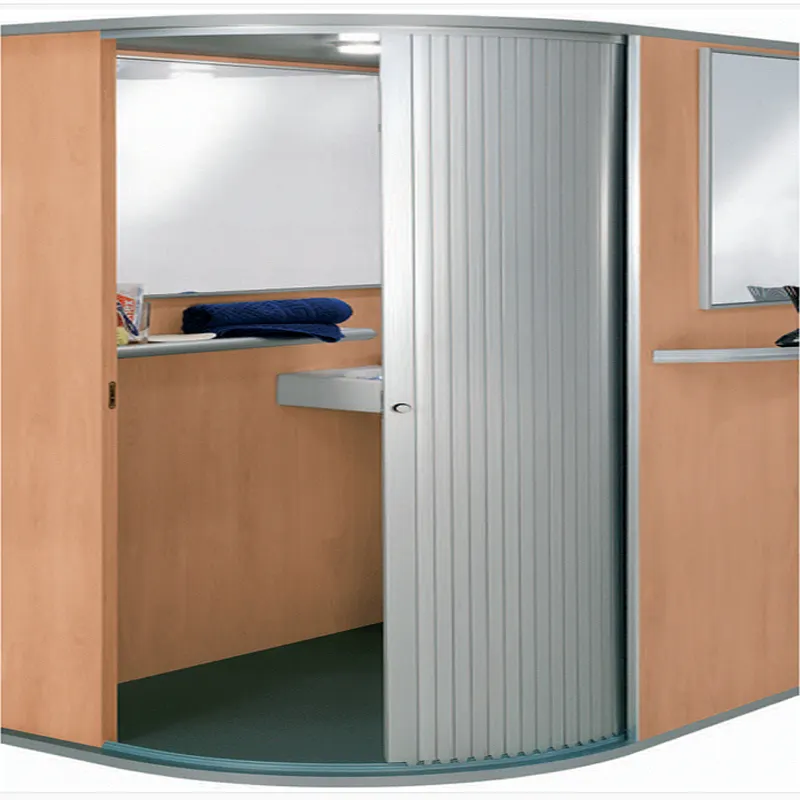 Furniture Plastic Extrusion Profiles Vertical Open PVC ABS Slats RV Slats Cabinet Cupboard Kitchen roller up door