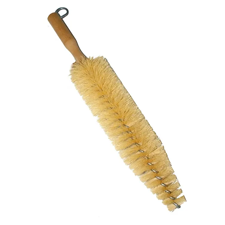 Wooden long reach wheel tire cleaning brush / Aluminum rim cleaner detailing tools / Auto car wash scrubber tire dressing brush