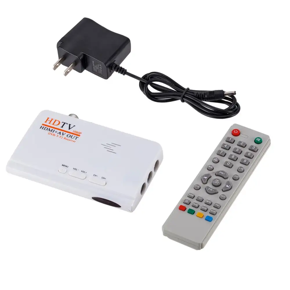HD TV Box 1080p HD + AV out USB2.0 DVB- T2 receiver TV BOX Set-top Boxes digital Terrestrial Receiver for TV