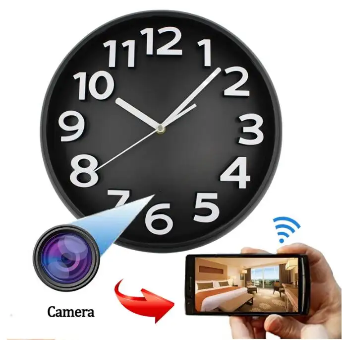 Most popular easy install home hidden 1080P IP Camera and wifi Camera wall clock