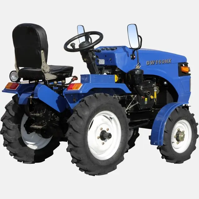 12-20hp small agricultural tractor with rotovator and seeder mower