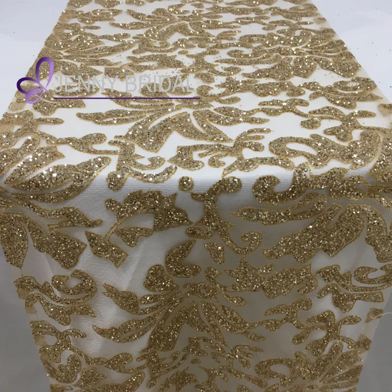 TR025B autumn gold table runner wedding