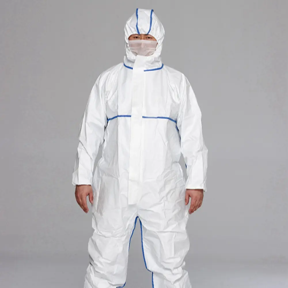Disposable work wear microporous type 5&6 coverall