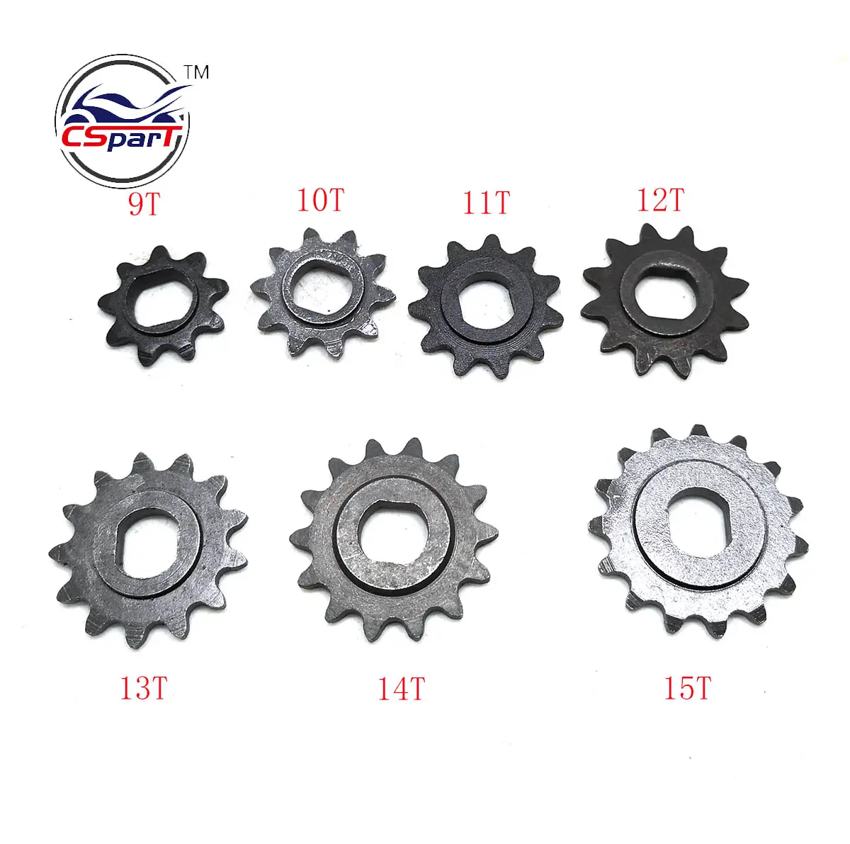 9 10 11 12 13 14 15 Tooth 9T 10T 11T 12T 13T 14T 15T 25H 10MM Front Sprocket For Razor EVO IZIP E Scooter Motor500W 800W 1000W