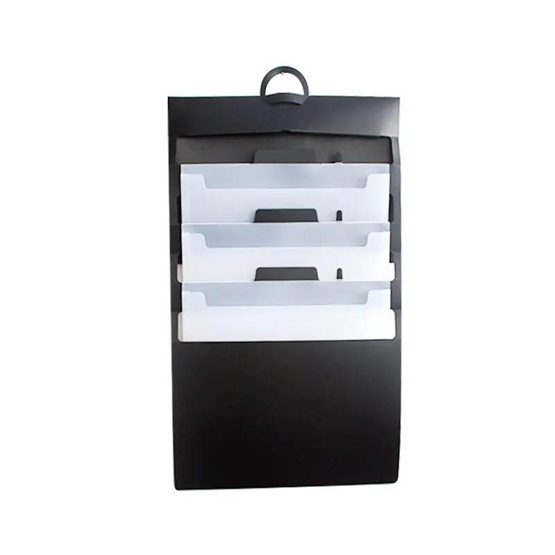 Office use File Classification Folder A4 Size Cascading Wall File Organizer Durable Sliding Folder with Handle