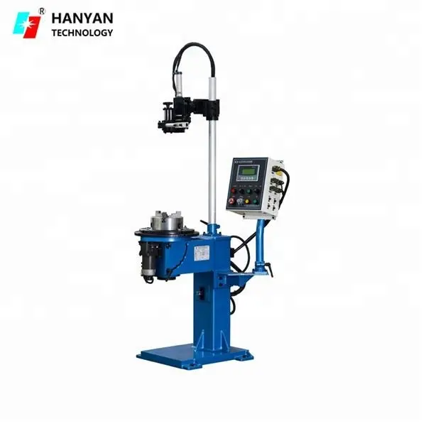 vertical MIG welding machine with rotary faceplate for circumferential seam welding