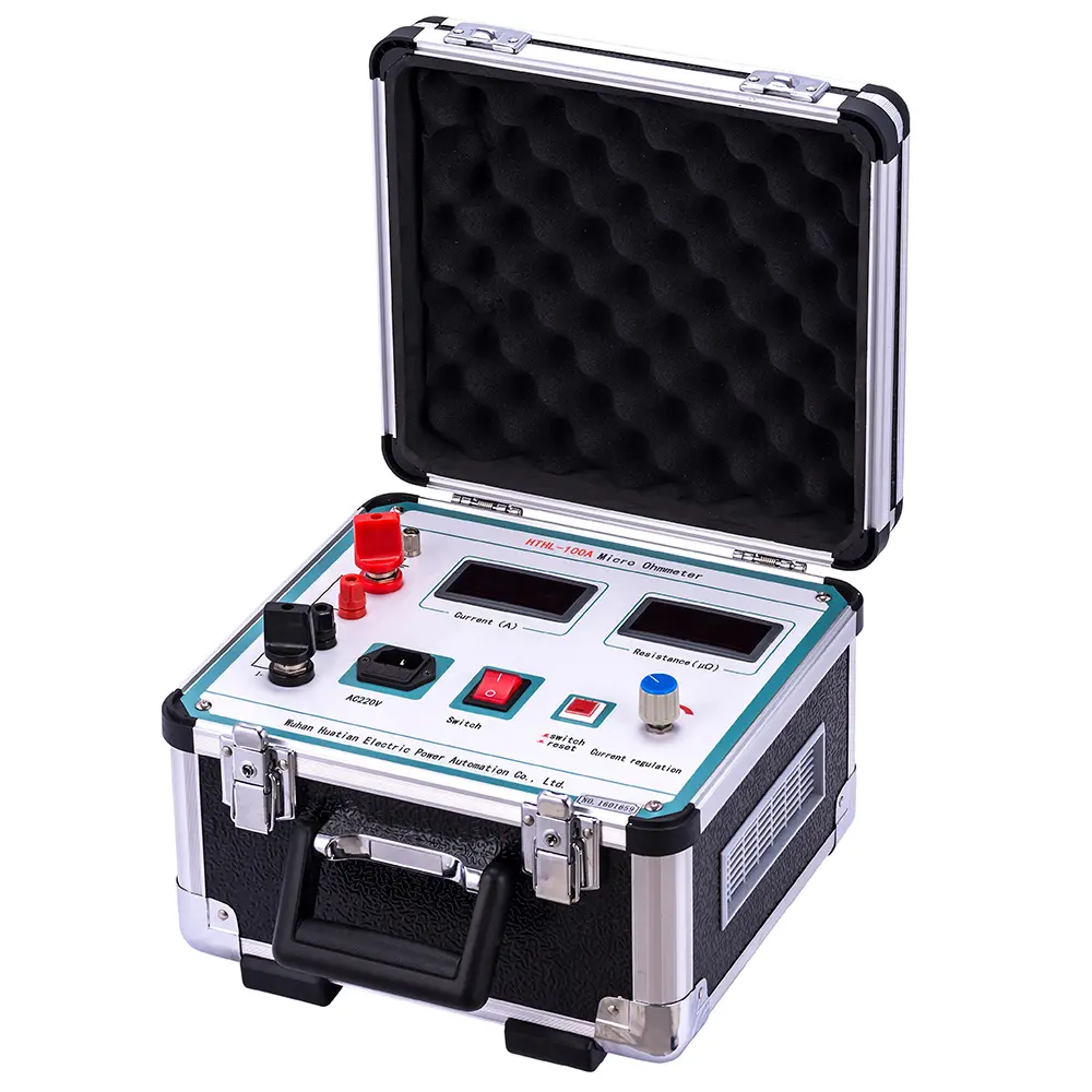 HTHL-100A Loop And Contact Resistance Tester  Circuit Breaker Contact Resistance Tester