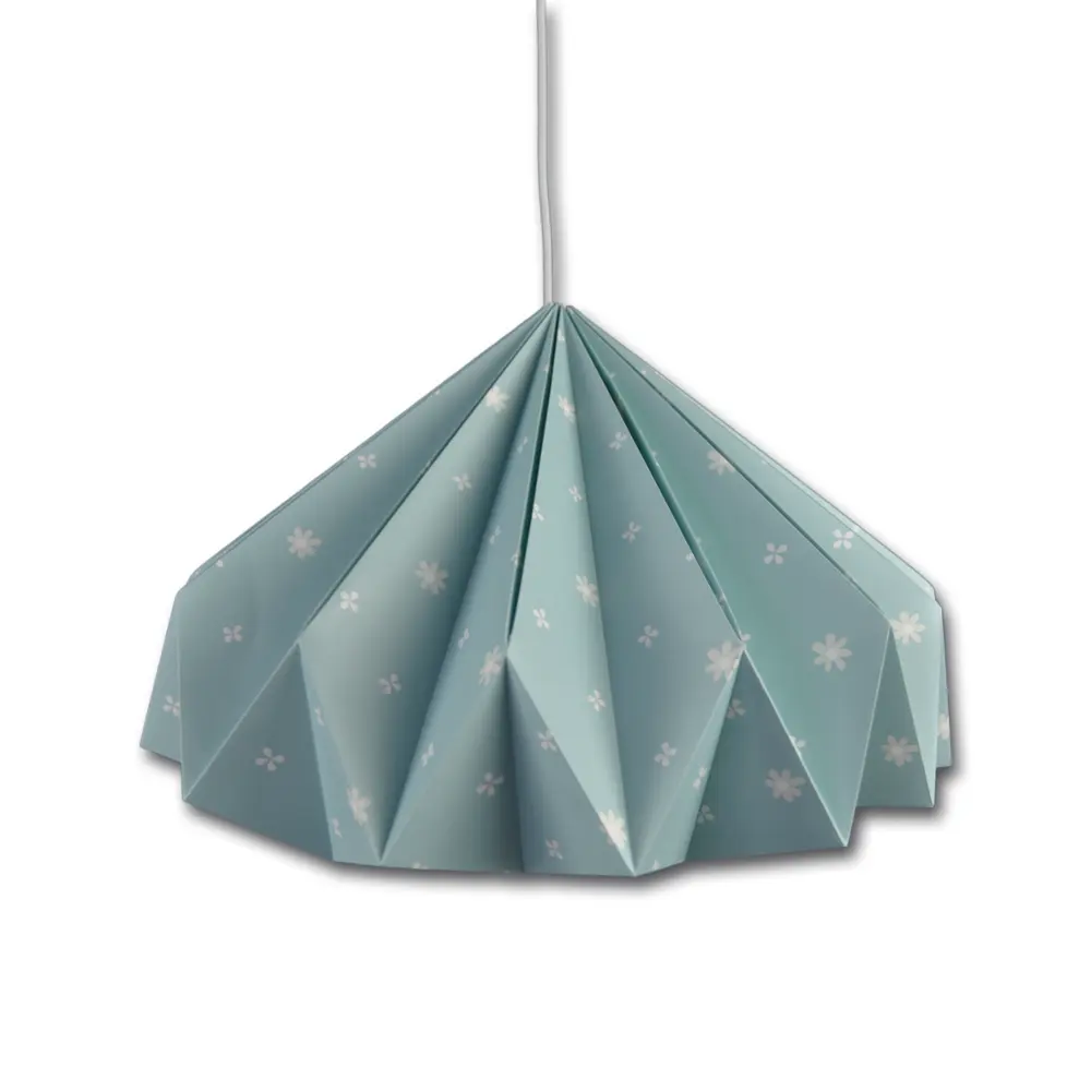 Горячая Распродажа Удивительные оригами лампы тени синие фонари