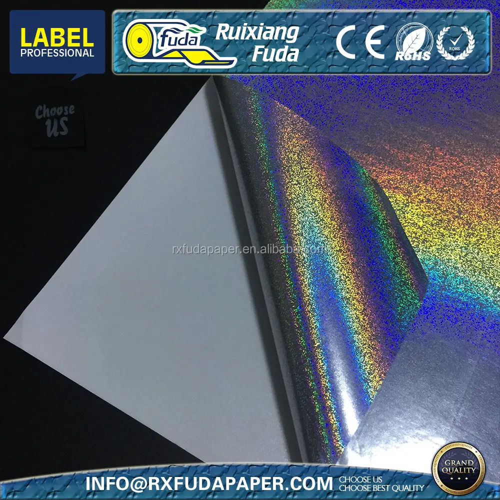 A4 label Hologram foil for inkjet printer ,210mm x 297mm,100sheets/bag