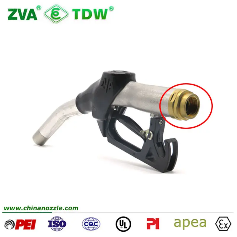 Brass Nozzle Swivel Joint Diesel Hose Coupling Fitting For ZVA 25 Automatic Fuel Nozzle