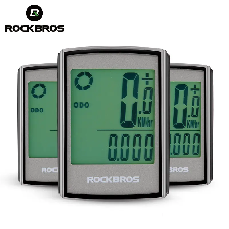 ROCKBROS Bicycle Computer Waterproof LCD Backlight Stopwatch Wireless Cycling Bike Computer