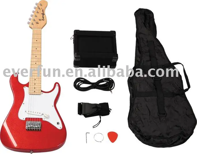 Wood ECP-5W Toy Electirc Guitar Pack With White Panel