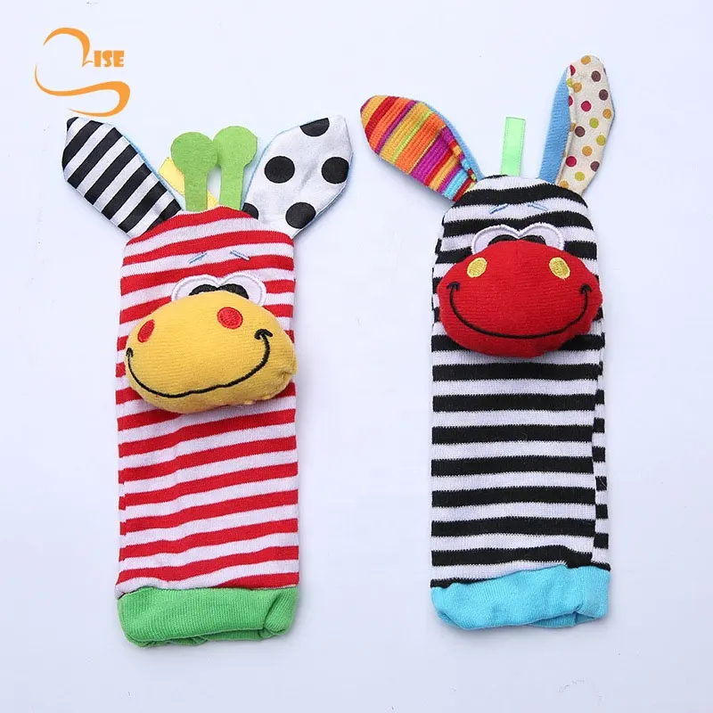 Baby Socks Gift Set Soft Toy Rattle Baby Socks And Wrist Gift Set